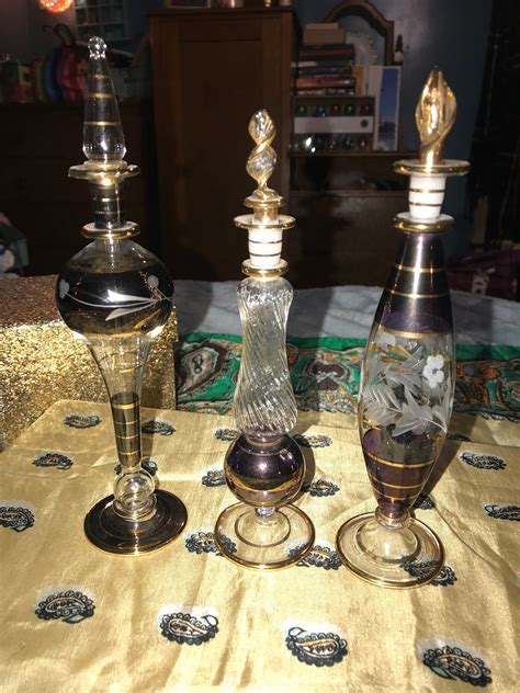 vintage egyptian perfume bottles